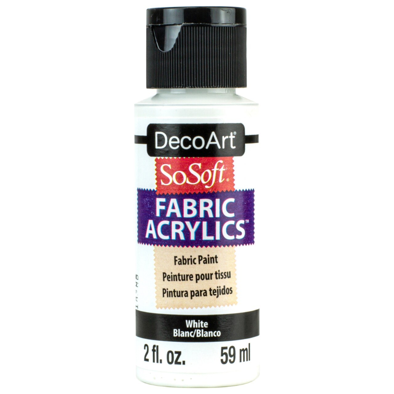 DecoArt SoSoft Fabric Paint 2oz – The Ultimate Soft, Flexible, Machine Washable Acrylic Paint for Clothing, Canvas Shoes, Tote Bags & DIY Crafts